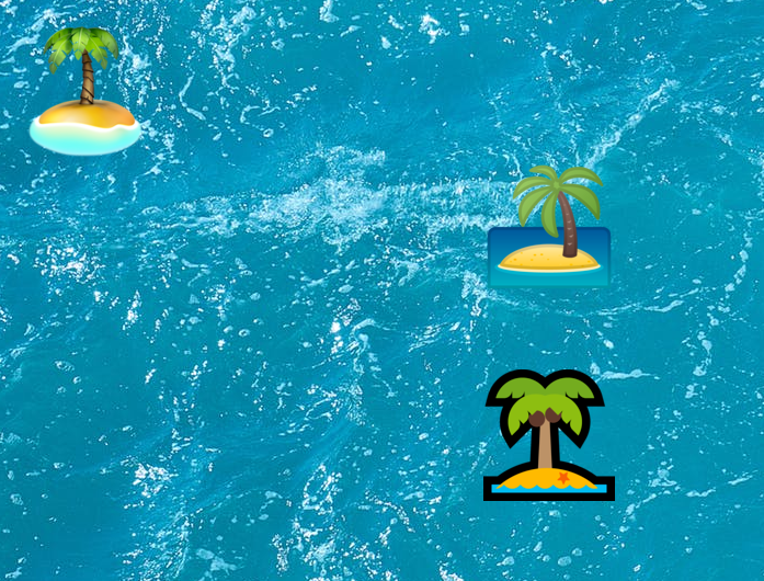 Desert Island Emoji (U+1F3DD)